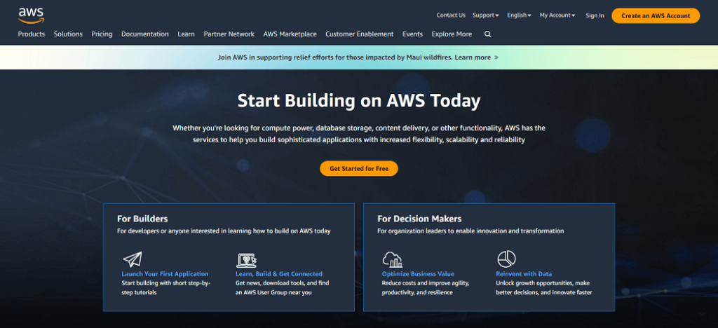 Amazon Web Services Free Web Hosing